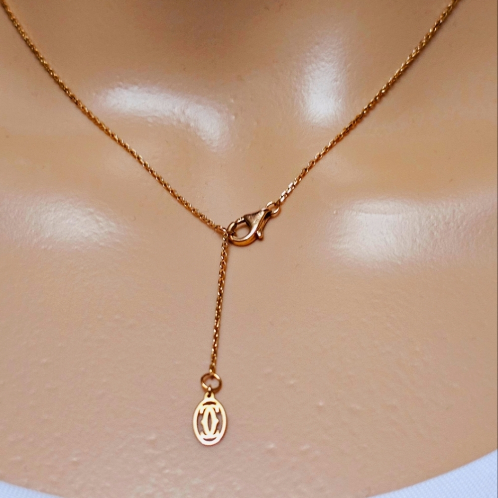 CARTIER D'AMOUR NECKLACE Diamond 18K Rose Gold - Picture 5 of 14